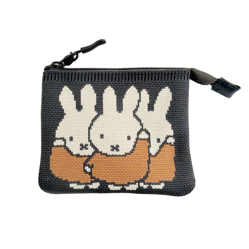 miffy ニットポーチ ミッフィーフェイス GY